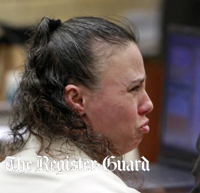 An emotional <b>Angela Darlene</b> McAnulty sits in a Lane County Courtroom on the <b>...</b> - angela-mcanulty-5