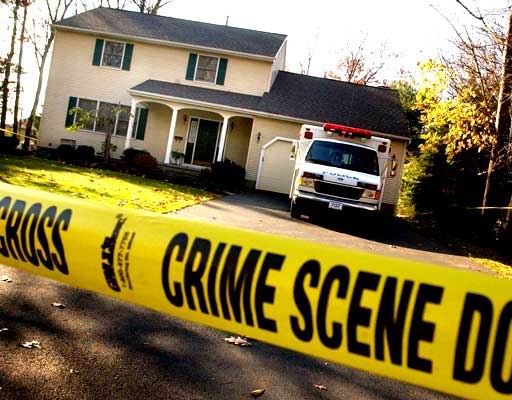 Crime scene tape blocks the Porco house at 36 Brockley St. in ...