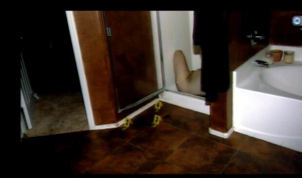 A photo of Travis Alexander's body in the shower of his apartment. 